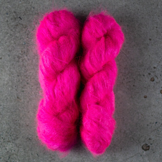 BKD Chunky Mohair, hand dyed mohair yarn