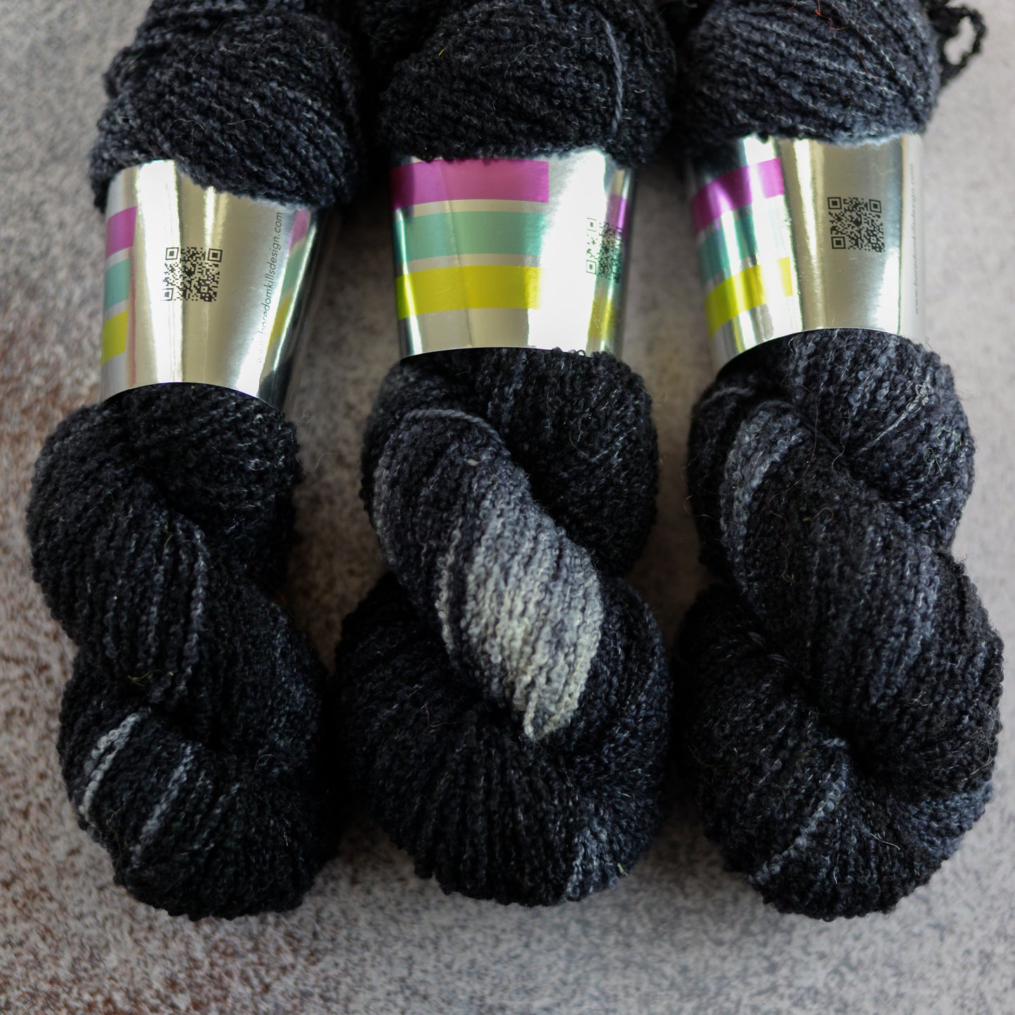 BKD Yarn, Hand dyed yarn Germany, Colourway: Black Cat Brings Luck