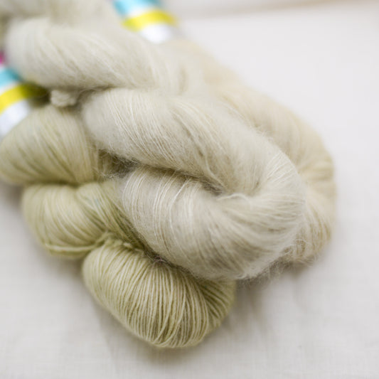 Hand dyed yarn, Colourway: Milk
